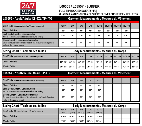 Adult Full Zip Hoodie - Surfer - Image 2